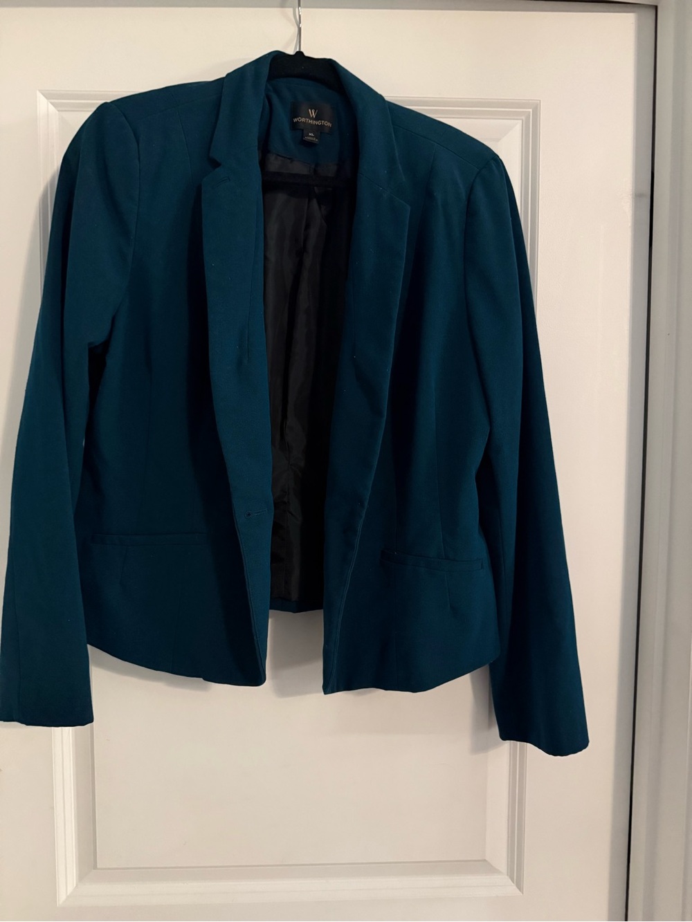 Worthington Teal Open-Front Women's Blazer Jacket